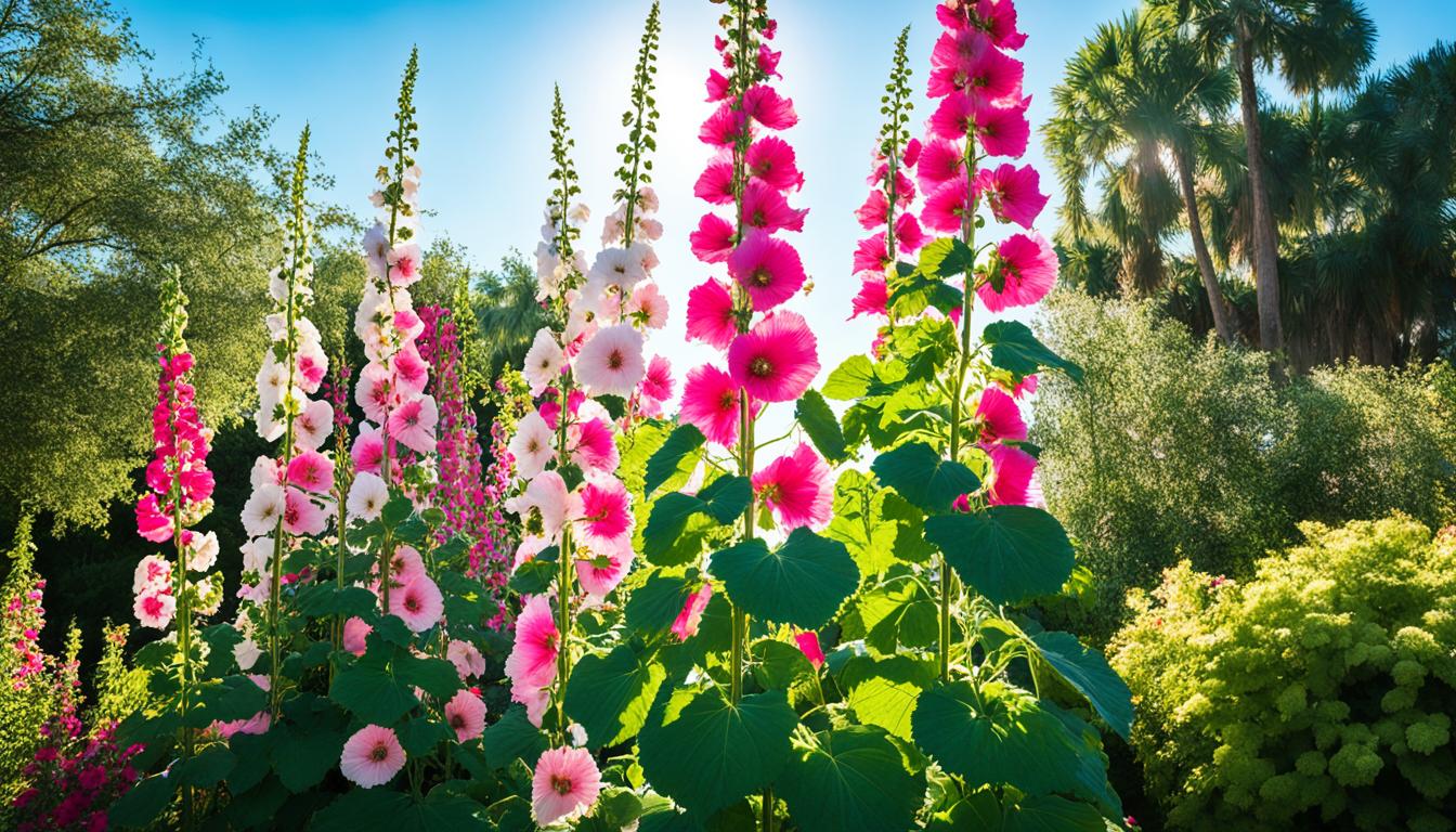 do hollyhocks grow in florida