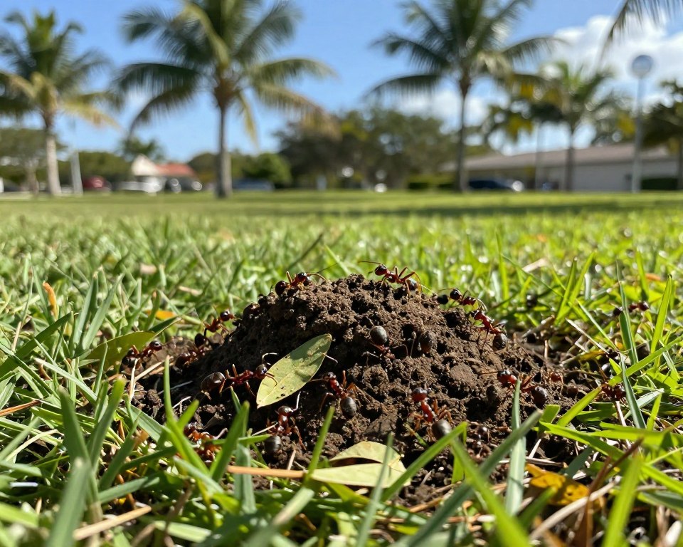 controlling fire ants in florida lawns